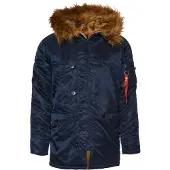 Alpha industries Winterjas 'N3B VF 59' donkerblauw