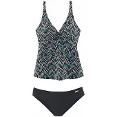 LASCANA Tankini zwart / wit