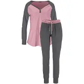 Buffalo Pyjama grijs / rosa
