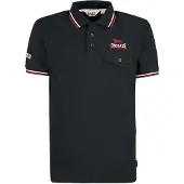 Lonsdale Shirt 'Lynton' rood / zwart / wit