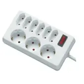 REV Stopcontactstrip, 9-voudig, 1,4 meter