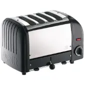 Dualit Broodrooster RVS zwart | 4 sneden