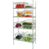 Vogue voorrraadrek met 4 schappen 91,5x45,7cm