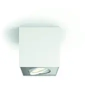Philips Box opbouwspot - 1-lichts - wit