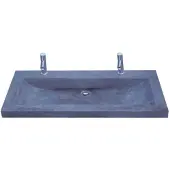 Sanilux Wasblad Trend Stone 100x47x5cm Natuursteen (met 2 kraangaten)
