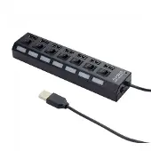 Enzo Gembird 7-poorts USB-hub met voeding 9510510