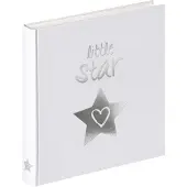 Walther design UK-206 Little Star - Babyalbum - Formaat 28x30,5 cm - Wit met zilveren folie opdruk