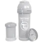 Twistshake Babyfles Antikoliek 260Ml - Pastel Grijs