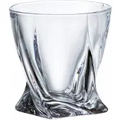 Bohemia Quadro whisky glazen - kristal - 6 stuks