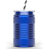 Asobu Drinkbeker Mason Jar I can Blauw 540 ml