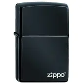 Zippo Aansteker Zippo Ebony with Logo