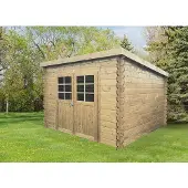 Solid Superia Modern Brest Tuinhuis - Vuren - Onbehandeld - 298x298cm