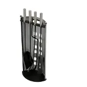 Toolland Haardset, 4-delig, zilver/grijs