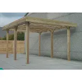 Solid Carport Base S7764 606x506x400cm