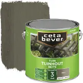 Cetabever tuinhout beits transparant grijs zijdeglans 2,5 liter