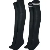 Urban Classics Overknee kousen grijs / zwart