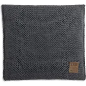 Knit Factory Maxx Kussen - Antraciet - 50x50 cm