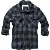 Brandit Overhemd duifblauw / donkergrijs / zwart