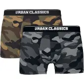 Urban Classics Boxerset - 2-Pack Camo Boxer Shorts - S tot XXL - voor Mannen - camouflage - Maat XL