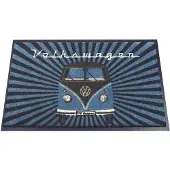 Brisa Nostalgic Art Deurmat VW T1 Bus - Samba Strips petrol