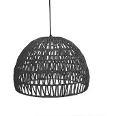 Label51 - Hanglamp Rope - Zwart - 38x38x30cm