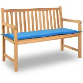 vidaXL Tuinbankkussen 100x50x3 cm oxford stof blauw