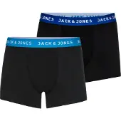 Jack & Jones Boxershorts 'Rich' royal blue/koningsblauw / zwart / wit