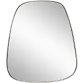 Hubsch Retro Wandspiegel Trapezium Geborsteld nikkel