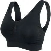 Urban Classics BH - Padded Sports Bra - XS tot 5XL - voor Vrouwen - zwart - Maat S