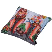 Madison Pillow cushion 50 x 50 Dames op fiets outdoor Madison