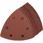 Silverline 90 mm driehoekige klittenband schuurvellen, 10 pk. 4 x 60, 2 x 80, 120, 240 korrelmaten