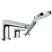 Hansgrohe Talis E afdekset 3-gats badrandcombinatie chroom