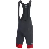 Gore C5 Optiline Bib Shorts Zwart Rood || Maat: XL