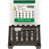 Stahlwille 1204/21-1 BIT-SET IN KUNSTSTOFFBOX 96080121 Bitset