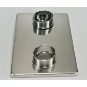 Mueller 8mm verlengset voor 2 knops douchethermostaat geborsteld staal