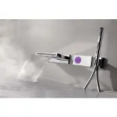 Tres electronische digitale bad inbouwthermostaat met handdouche en baduitloop chroom 09286556