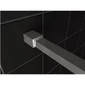 Mueller Slimline muurprofiel en stabilisatiestang voor losse glaswand chroom