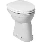 Wiesbaden Toiletpot Staand verhoogd +6 AO Wit (exclusief zitting)