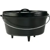 Lodge Logic Deep Camp Dutch Oven ø 30,5 cm gietijzer zwart