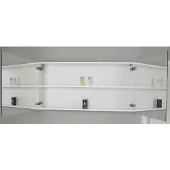 Sanicare Spiegelkast Qlassics 120 cm. 2 dubbelzijdige spiegeldeuren antraciet