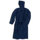 Beco Hooded Bathrobe - Navy - M