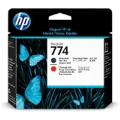 HP 774 Matte Black/Chromatic Red Printhead