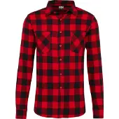 Urban Classics Overhemd rood / donkerrood / zwart