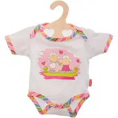 Heless poppenkleding romper wit 28 35 cm