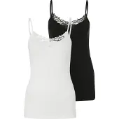 ONLY Top 'ONLKira' zwart / wit