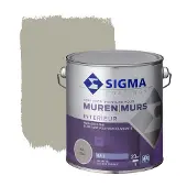 Sigma hoogdekkende muurverf RAL 7032 2,5 liter