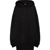 Urban Classics Trui met capuchon - Long Oversized Hoodie - XS tot 5XL - voor Vrouwen - zwart - Maat XXL