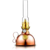 Karlskrona Lampfabrik Nattlampa Kerosinelamp Koper - Paraffine- & olielampen Verkoperd Messing Copper - N223C
