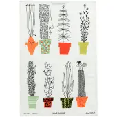Almedahls Italiensk blomsterhylla keukenhanddoek 47x70 cm Multi