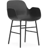 Normann Copenhagen Stoel Form Armchair Steel Black